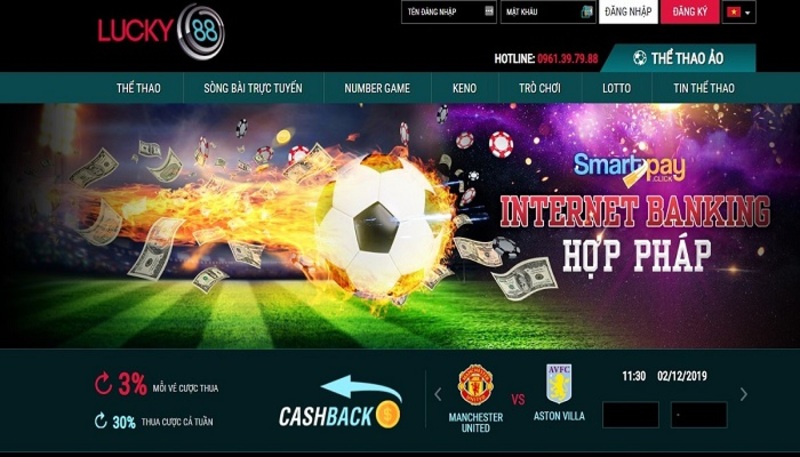 Các sản phẩm cá cược đang có tại nhà cái Lucky88