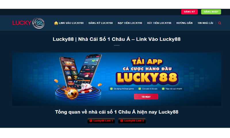 Hướng dẫn cách tải app Lucky88 về điện thoại