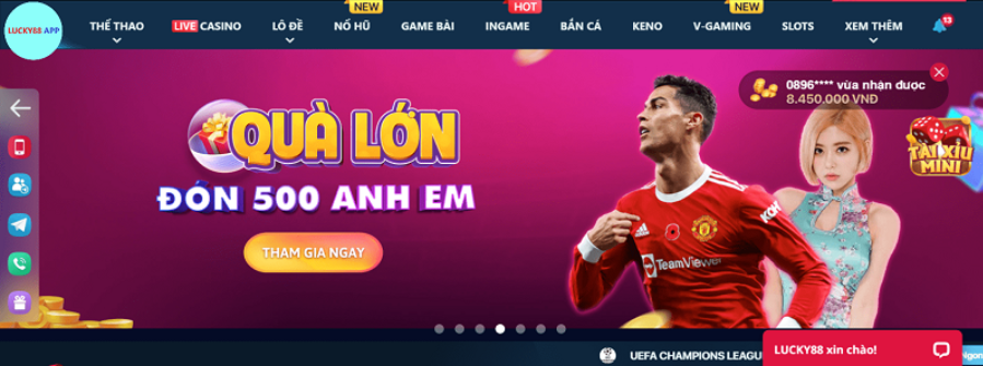 Các chương trình khuyến mãi hấp dẫn khác tại Lucky88